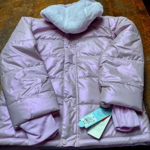 Brand New Girls Puffer Jacket Lavender